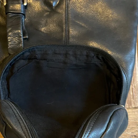 HOBO International Vintage Black Unisex Crossbody Sling Bag - Picture 5 of 11